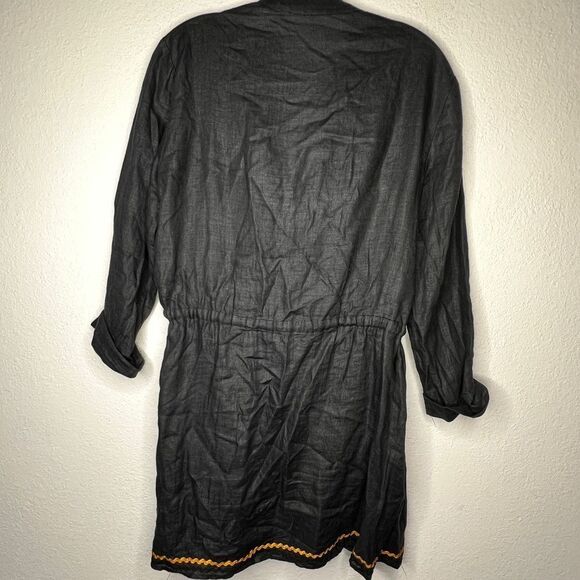 Zara Linen Drawstring Top Dress - Picture 2 of 6